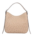 Mini Zoe in Oryx Ostrich with Noisette Ostrich Leg Handle