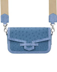 Caia Crossbody in Clemaris Ostrich & Ostrich Leg