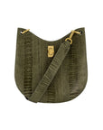 Mini Nova in Forest Green Ostrich Leg
