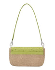 Deya in Chartreuse Ostrich & Raffia