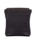 Medium Messenger in Brown Crocodile & Nappa