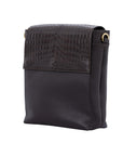 Medium Messenger in Brown Crocodile & Nappa