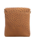 Medium Messenger in Cognac Maddog Ostrich