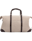 Large Weekender in Canvas & Crocodile