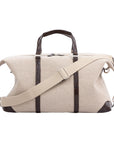 Large Weekender in Canvas & Crocodile