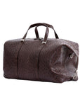 Large Weekender in Nicotine Ostrich