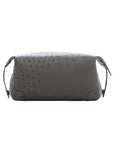 Utility Pouch in Anthracite Ostrich