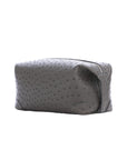 Utility Pouch in Anthracite Ostrich
