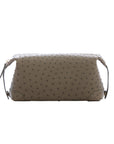 Utility Pouch in Forest Green Ostrich