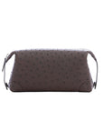 Utility Pouch in Nicotine Ostrich