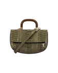 Picco in Forest Green Ostrich Leg