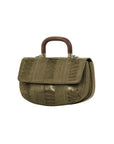 Picco in Forest Green Ostrich Leg