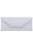 Nile Clutch in White Ostrich