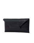 Nile Clutch In Black Crocodile