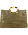 Kai in Forest Green Crocodile