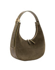 Aspen in Thyme Suede & Olive Ostrich Leg