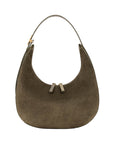 Aspen in Thyme Suede & Olive Ostrich Leg