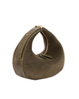 Aspen in Thyme Suede & Olive Ostrich Leg