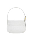 Delphine in White Ostrich