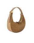 Lolita in Caramel Raffia & Desert Ostrich