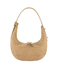 Lolita in Oryx Ostrich & Natural Raffia