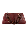 Raya in Cherry Red Ostrich Leg