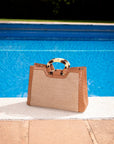 Kai in Luggage Ostrich & Raffia