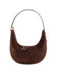 Lolita in Chocolate Suede & Nicotine Ostrich Leg