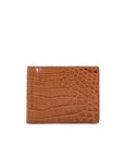 Billfold Wallet in Cognac Crocodile