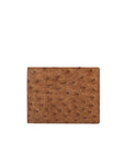 Billfold Wallet in Cognac Ostrich