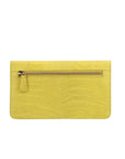 Accordion Crossbody Wallet in Warm Olive Ostrich Leg