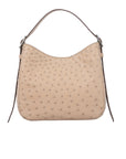 Mini Zoe in Oryx Ostrich with Noisette Ostrich Leg Handle