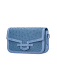 Caia Crossbody in Clemaris Ostrich & Ostrich Leg
