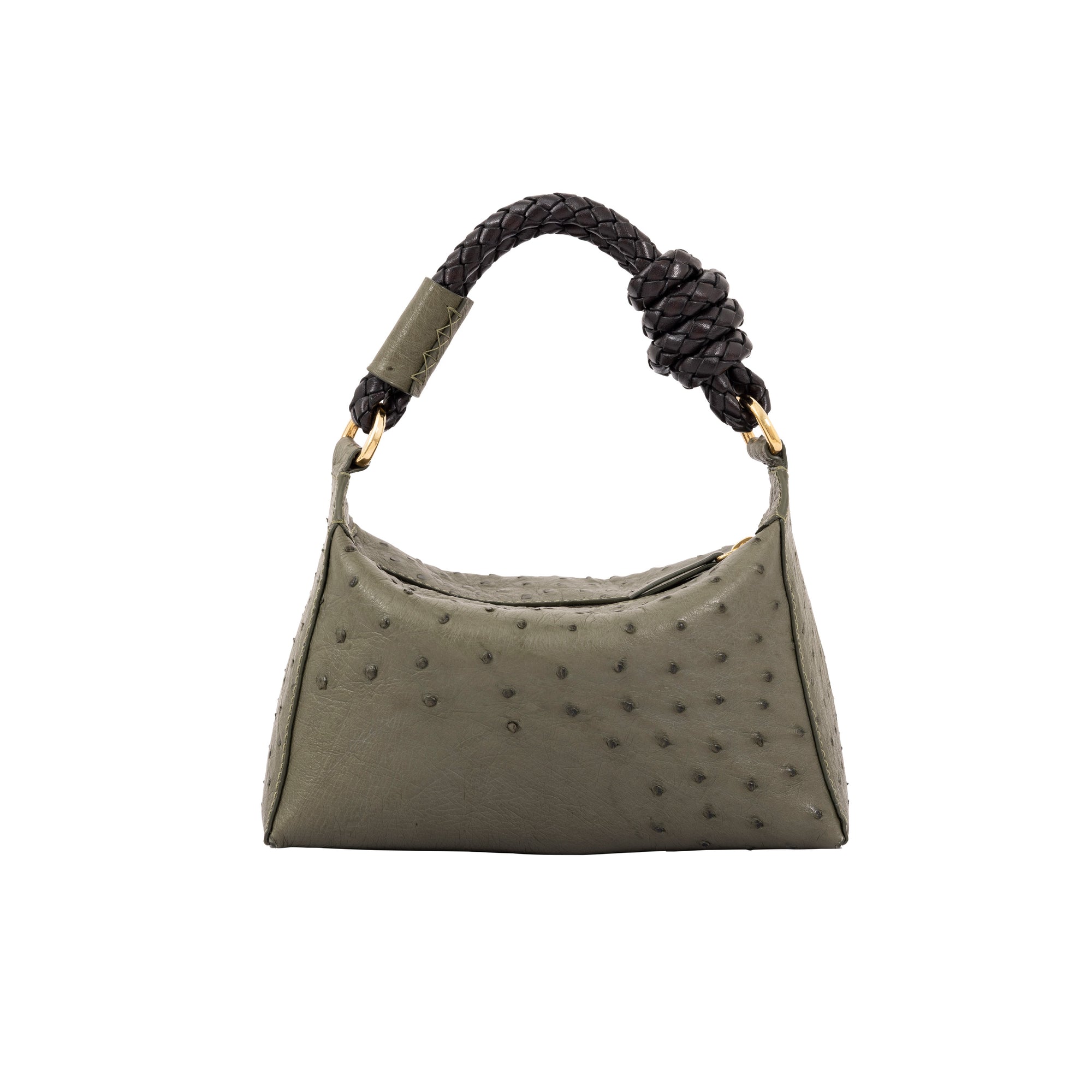 Lola in Forest Green Ostrich