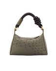 Lola in Forest Green Ostrich