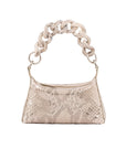 Lola in Mermaid Shimmer Python with Bone Resin Chain
