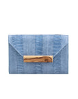 Harlow in Clemaris Ostrich Leg with Wood Tab