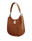 Nova in Cognac Crocodile