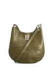 Nova in Forest Green Crocodile