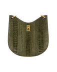 Mini Nova in Forest Green Ostrich Leg