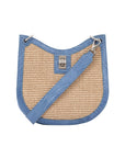 Mini Nova in Clemaris Ostrich Leg & Raffia