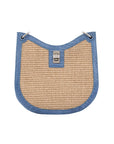Mini Nova in Clemaris Ostrich Leg & Raffia