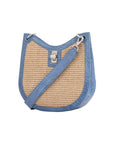 Mini Nova in Clemaris Ostrich Leg & Raffia