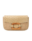 Deya in Natural Raffia & Oryx Ostrich