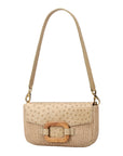 Deya in Natural Raffia & Oryx Ostrich