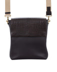 Medium Messenger in Brown Crocodile & Nappa