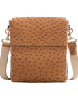 Medium Messenger in Cognac Maddog Ostrich