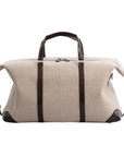 Large Weekender in Canvas & Crocodile