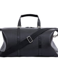 Large Weekender in Black Nappa & Crocodile