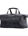 Large Weekender in Black Nappa & Crocodile